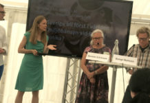 ”Inget skäl att släppa ut antibiotika” Panelsamtal under programpunkten "Kan Sverige bli först i världen med miljöhänsyn vid köp av antibiotika?" i Almedalen, arrangerad av Lif under måndagen. Fr vä: Nicolai Schaaf, Siwi, Lisa Kirsebom (moderator), Gunvor G Ericsson (MP) och Bengt Mattson, Lif.