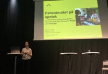 Sverige på efterkälken när det gäller apoteksforskning Karin Svensberg, forskare i samhällsfarmaci vid Oslo Metropolitan university, talade på årets upplaga av Apoteksforum om apoteksforskning och sitt nya forskningsprojekt om patientaktivering som ska genomföras på svenska apotek. Foto: Ingrid Helander.